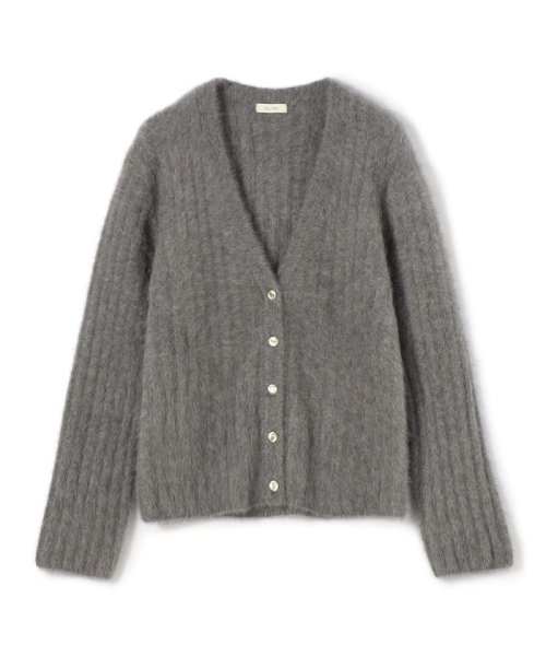【一部WEB限定】フォックスカシミヤ Vネックカーディガン 