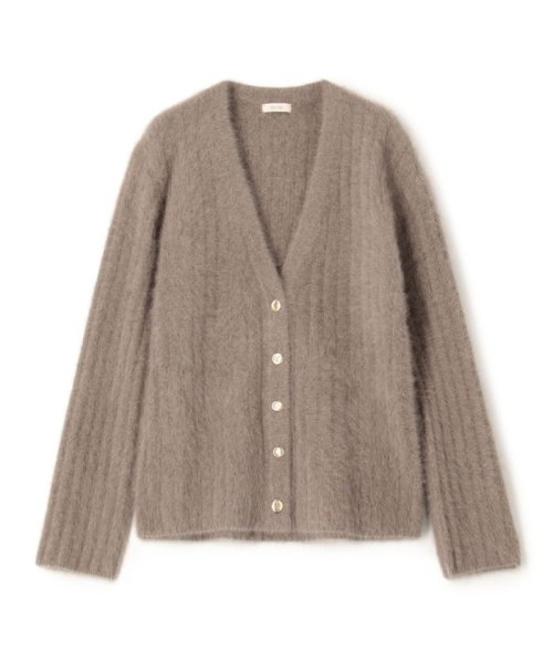 【一部WEB限定】フォックスカシミヤ Vネックカーディガン 