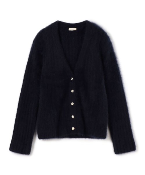 【一部WEB限定】フォックスカシミヤ Vネックカーディガン 