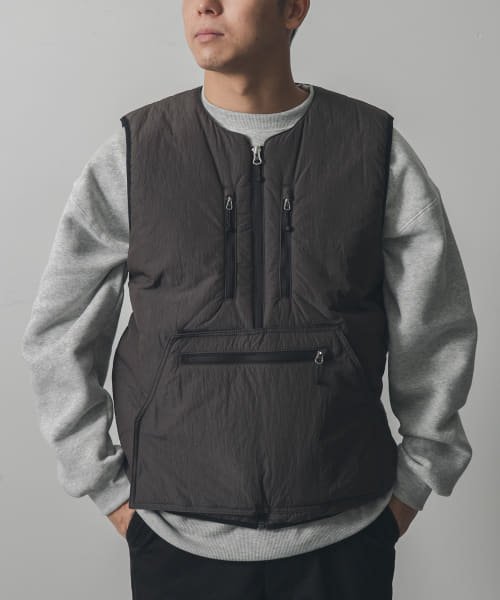 URBAN RESEARCH DOORS(アーバンリサーチドアーズ)/ENDS and MEANS　Tactical Puff Vest/AFRICANBLK