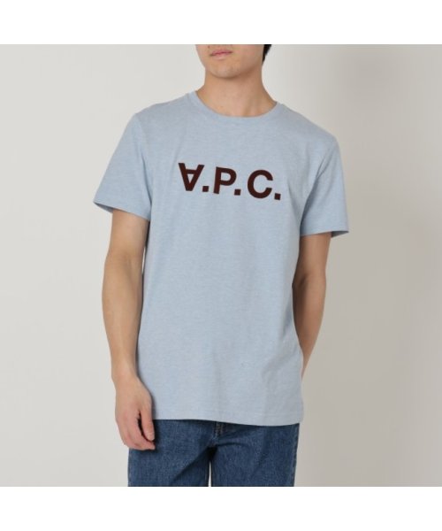 A.P.C.(アーペーセー)/アーペーセー Tシャツ カットソー Tシャツ 半袖カットソー トップス ブルー メンズ APC H26943 COGFI IAL/その他系1