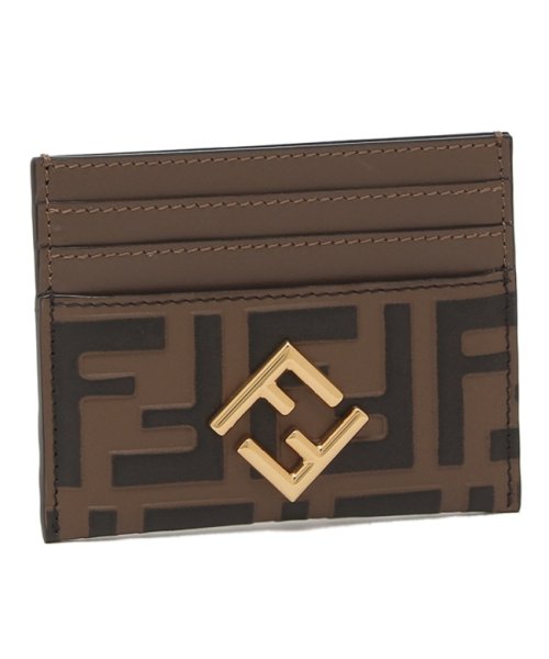 FENDI(フェンディ)/フェンディ カードケース 定期入れ FFダイヤモンド ブラウン レディース FENDI 8M0445 ADYM F13VK/その他