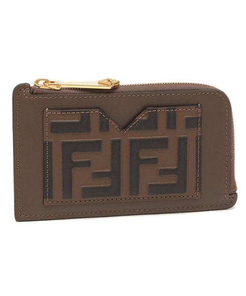 FENDI(フェンディ)/フェンディ フラグメントケース カードケース FFダイヤモンド コインケース ブラウン レディース FENDI 8M0489 ADYM F13VK/その他