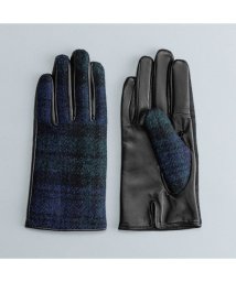 BACKYARD FAMILY(バックヤードファミリー)/MEN Harris Tweed グローブ スクワラン加工 抗菌機能/ブラック系1