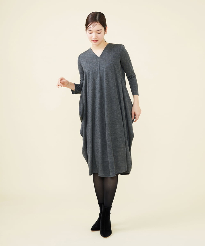 シビラウールジャージワンピース