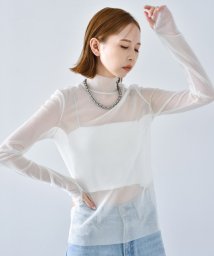 DRESSTERIOR(ドレステリア)/CODE A ｜ mesh sheer tops/ホワイト（001）