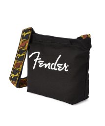 Fender(フェンダー)/フェンダー ショルダーバッグ メンズ レディース ブランド モノグラムストラップ 斜めがけ 大きめ 大容量 軽量 A4 Fender 950－6001/ブラック