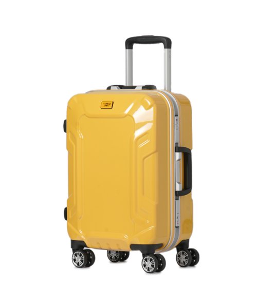 スーツケース 機内持ち込み 30L Sサイズ SS アルミフレーム イエロー グレー 軽量 DBCラゲージ HIRODBC dya8168－18 ｜約