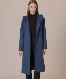 MACKINTOSH LONDON(MACKINTOSH LONDON（レディース）)/【エクラ掲載】【CHRYSTON/クリストン】ウールダブルクロスフーデットコート/ブルー