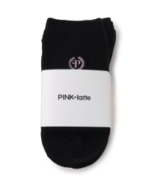 PINK-latte(ピンク　ラテ)/【3足セット】スクールソックス/ブラック（119）