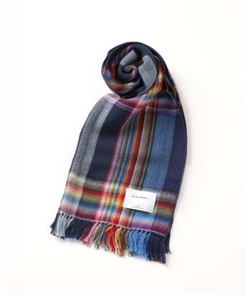 JOURNAL STANDARD(ジャーナルスタンダード)/【THE INOUE BROTHERS / ザ イノウエブラザーズ】Multi Coloured Scarf/ネイビー