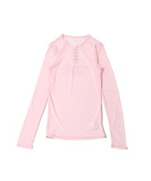 atmos pink/アトモスピンク メッセージ シースルー トップス/505734731