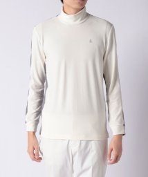 LANVIN SPORT(ランバン スポール)/【宮沢氷魚着用】モックネック長袖シャツ（ストレッチ）/ホワイト×グレー