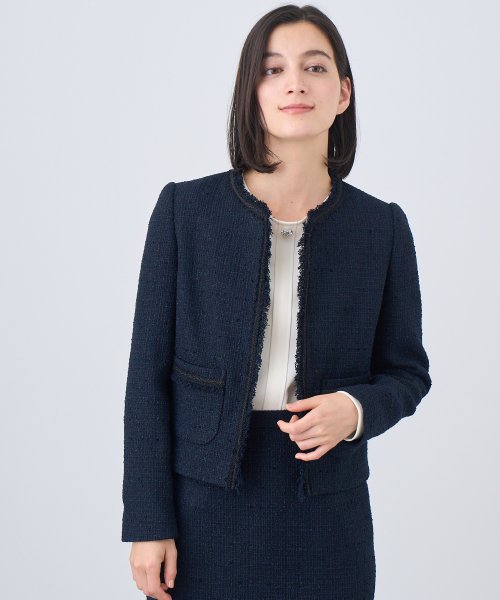 セール】 アナイ(ANAYI) |【セットアップ対応商品】フリンジツイード  