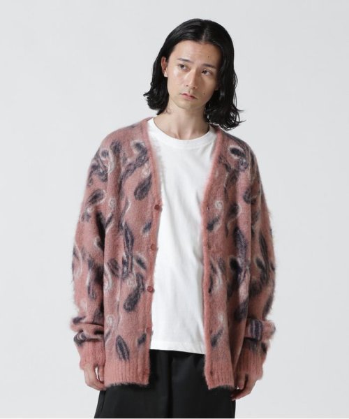 B'2nd(ビーセカンド)/NEEDLES(ニードルズ) MOHAIR CARDIGAN － Paisley/ピンク