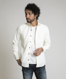 MICHEL KLEIN HOMME(ミッシェルクランオム)/《日本製》加賀ジャガードシャツ/ホワイト（90）
