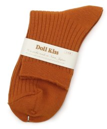 DollKiss(ESPERANZA／DollKiss)/15色展開リブ無地クルーソックス　靴下/オレンジ（067）