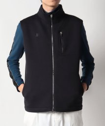 LANVIN SPORT(ランバン スポール)/中わた入りアウターベスト【HEAT NAVI裏地】/ブラック×ブラック