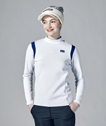 Munsingwear(マンシングウェア)/【ENVOY】HEATNAVI肩配色モックネック長袖シャツ【アウトレット】/ホワイト