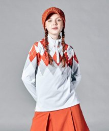 Munsingwear/HEATNAVIアーガイルパネルプリント長袖シャツ【アウトレット】/505429328