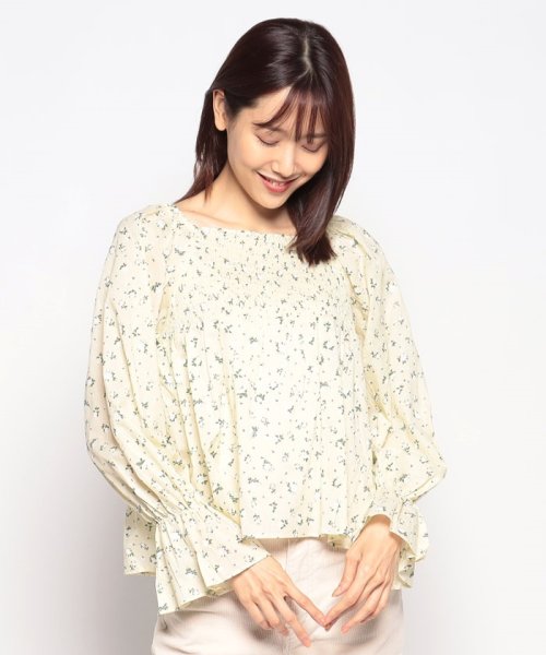 offprice.ec(offprice ec)/【flower/フラワー】baby bloom blouse/イエロー