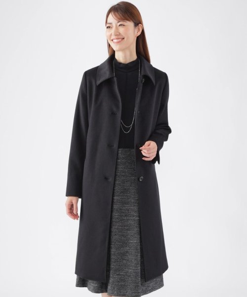 ウールカシミヤビーバーステンカラーコート 