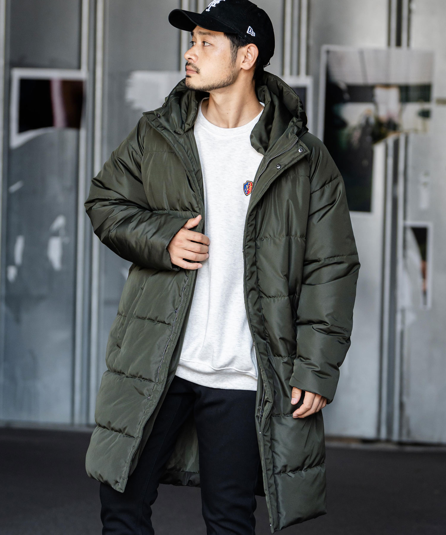 ラコステ メンズ コート アウター Hooded Puffer Jacket Midnight Blue