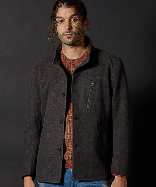 T/Rツイルカルゼスタンドカラーブルゾン 