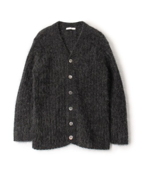 キッドモヘア Vネックカーディガン 