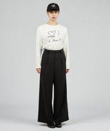 To b. by agnes b./WK50 PANTALON マニッシュワイドパンツ/505503354