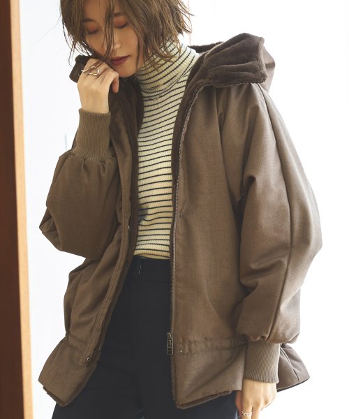 ステッチレス裏キルトドルマンスリーブジャケット(D1295) D1295 ステッチレス裏キルトドルマンスリーブジャケット 裏地に中綿が入っているので表はステッチレスですっきりした印象です