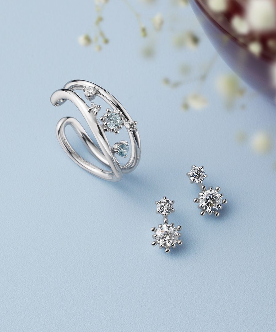 クリスマス限定】シルバー ピアス&カフリングセット(505733901