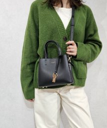 UNGRID bag/キーリングチャーム付　両アオリポケット　ミニハンドバッグ　ミニショルダーバッグ/505734006