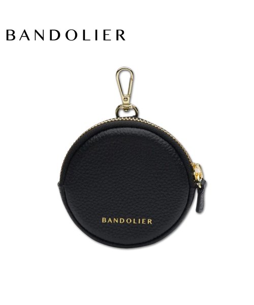 BANDOLIER(バンドリヤー)/BANDOLIER バンドリヤー ポーチ 小物入れ レザー 小さめ 薄型 ミニラウンド メンズ レディース MINI ROUND POUCH BLACK GOL/その他
