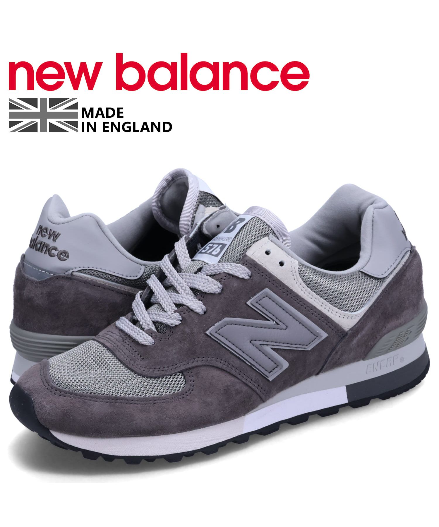 ニューバランス new balance 576 スニーカー メンズ MADE IN UK Dワイズ グレー OU576PGL