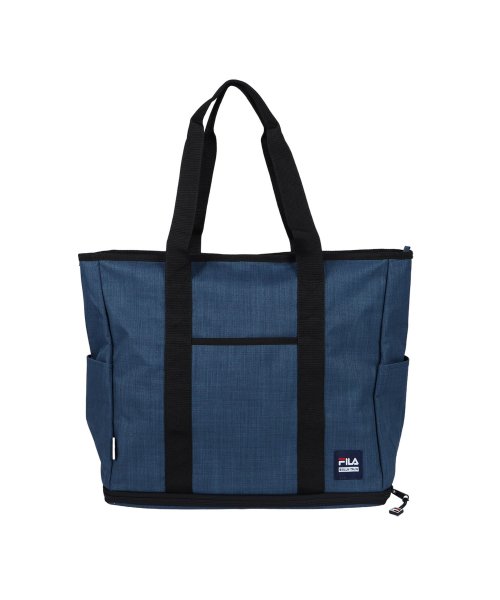 FILA(フィラ)/FILA フィラ トートバッグ プリモ2 メンズ レディース 23－30L 大きめ ファスナー付き TOTE BAG ブラック ダーク グレー ネイビー 黒 7/ネイビー