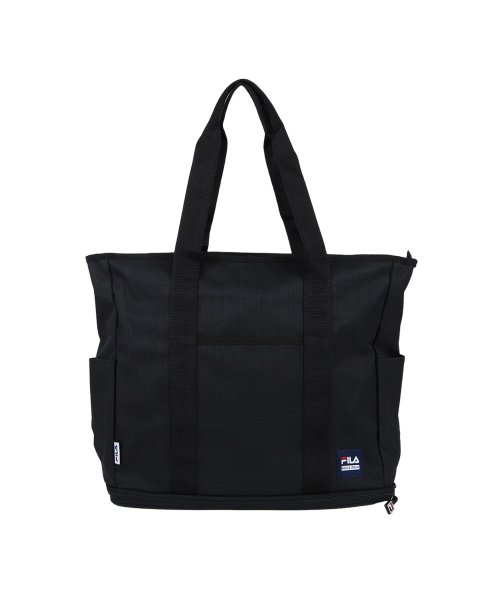 FILA(フィラ)/FILA フィラ トートバッグ プリモ2 メンズ レディース 23－30L 大きめ ファスナー付き TOTE BAG ブラック ダーク グレー ネイビー 黒 7/ブラック