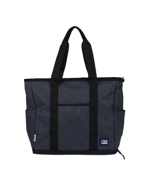 FILA(フィラ)/FILA フィラ トートバッグ プリモ2 メンズ レディース 23－30L 大きめ ファスナー付き TOTE BAG ブラック ダーク グレー ネイビー 黒 7/ダークグレー