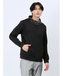 TAKA-Q/配色切替 裏シャギー クロスネック長袖プルオーバー メンズ Tシャツ カットソー カジュアル インナー ビジネス ギフト プレゼント/505737918