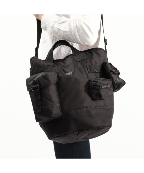 PORTER(ポーター)/ポーター オール トートバッグ 502－05959 吉田カバン PORTER ALL 2WAY BUCKET TOTE with POUCHES A4 斜めがけ/ブラック