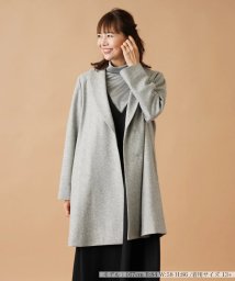 Leilian PLUS HOUSE/ショールカラーミディ丈コート【ROCHAS Premiere】/505652162