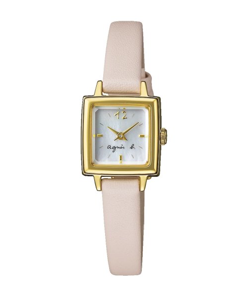 agnes b. FEMME(アニエスベー　ファム)/【アニエスベーブティック限定】LM02 WATCH FCSK751 時計 ヴィンテージテイスト ミニスクエア/ホワイト