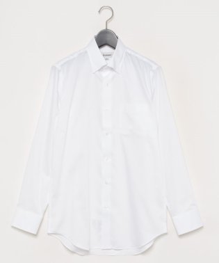 D'URBAN/【ネックスリーブ】ホワイトドビーストライプシャツ(スナップダウン)/505683012