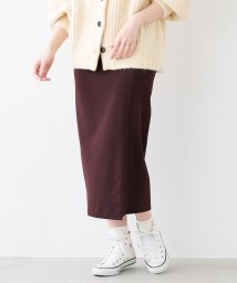 MICA&DEAL(マイカアンドディール)/front vent skirt/WINE