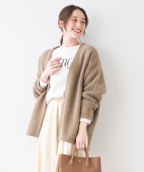 MICA&DEAL(マイカアンドディール)/racoon dual cardigan/BEIGE