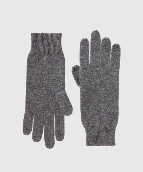 BENETTON (women)(ベネトン（レディース）)/カシミヤ100％ニットグローブ・手袋/グレー
