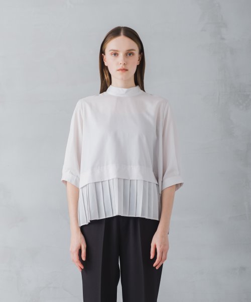 WHYTO(WHYTO)/「WHYTO./ホワイト」Hempleatsblouse/OFFWHITE