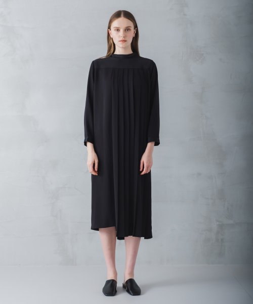 WHYTO(WHYTO)/「WHYTO./ホワイト」Asymmetrypleatsdress/BLACKBS