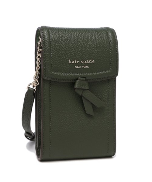 kate spade new york(ケイトスペードニューヨーク)/ケイトスペード スマホケース ストラップ ノット カーキ レディース KATE SPADE K6376 301/その他