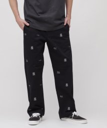 AVIREX(AVIREX)/POINT EMBROIDERY CHINO PANTS / ポイント エンブロイダリー チノパンツ/ブラック